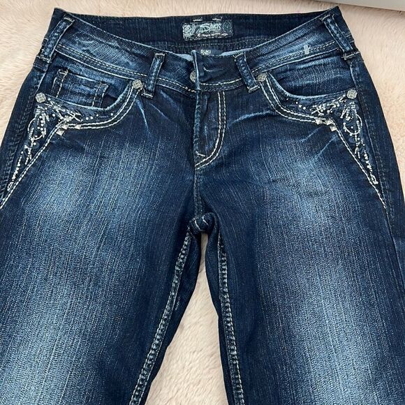 Silver size 26 Suki dark denim altered jeans - Picture 1 of 7
